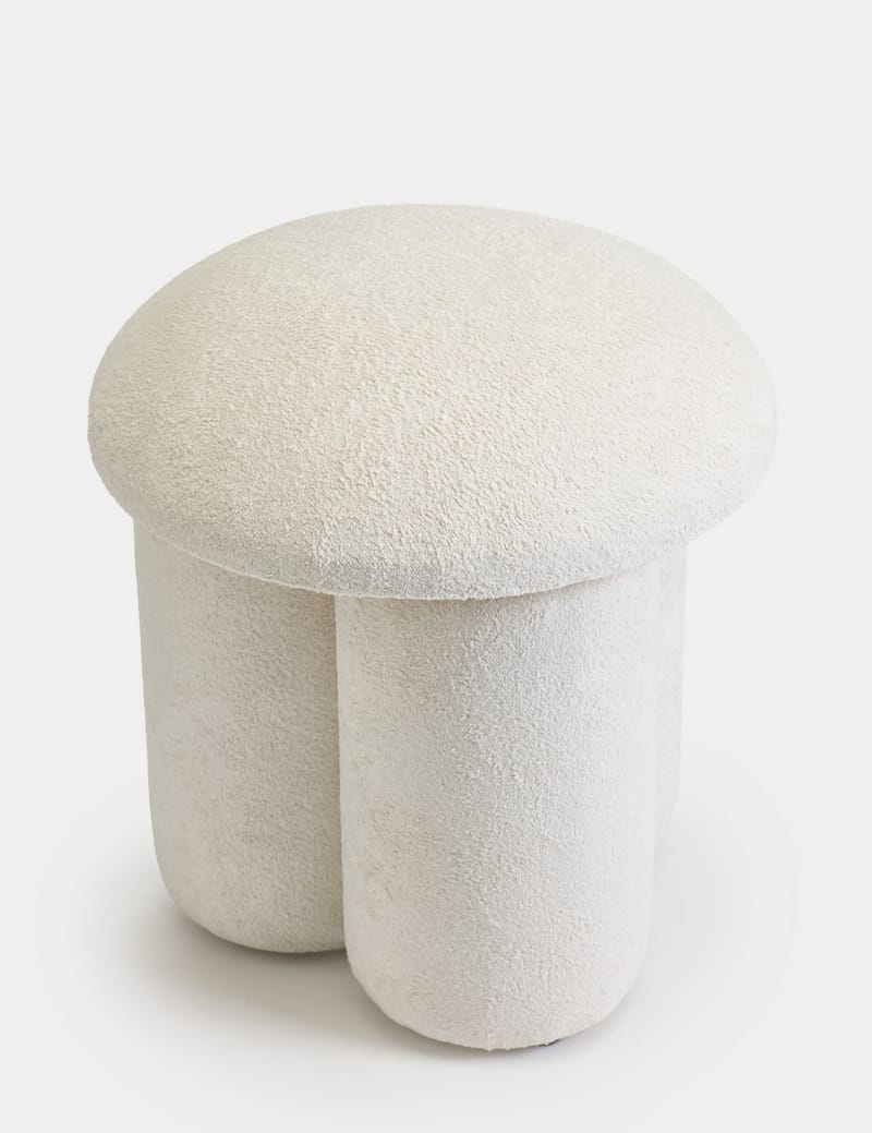 Vynor siddepuf 45 cm rund - Hvid - Møbler - Stole & lænestole - Taburet & skammel - Ottoman