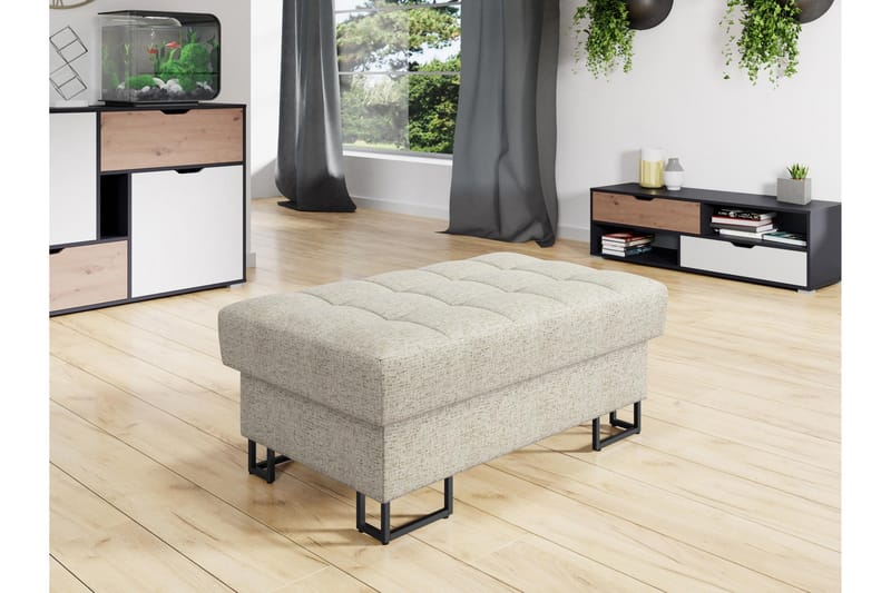 Warwick Fotpall 67 cm - Beige - Møbler - Stole & lænestole - Taburet & skammel - Puf