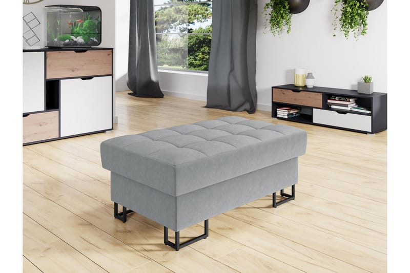 Warwick Fotpall 67 cm - Grå - Møbler - Stole & lænestole - Taburet & skammel - Puf