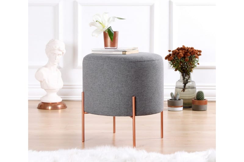 Yellowknife Siddepuf 40 cm, Grå