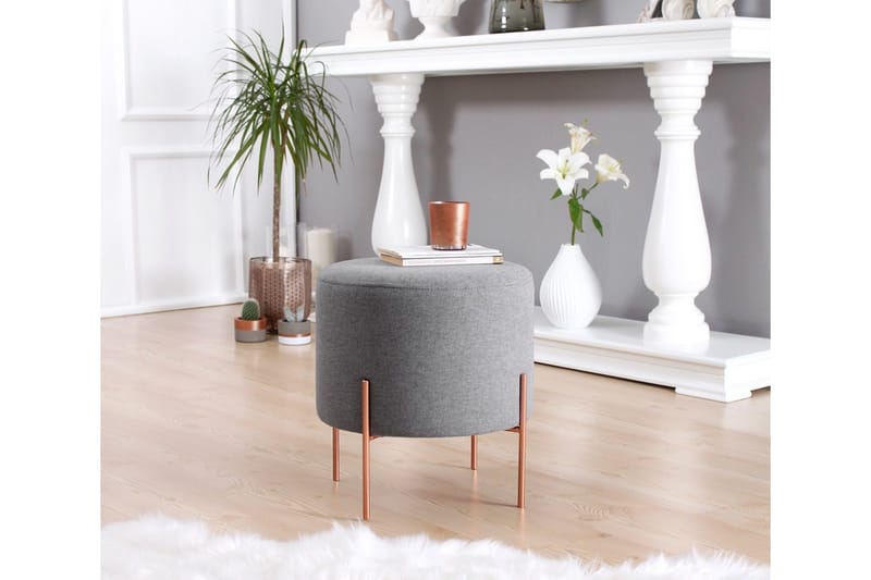 Yellowknife Siddepuf 40 cm - Grå - Møbler - Stole & lænestole - Taburet & skammel - Ottoman