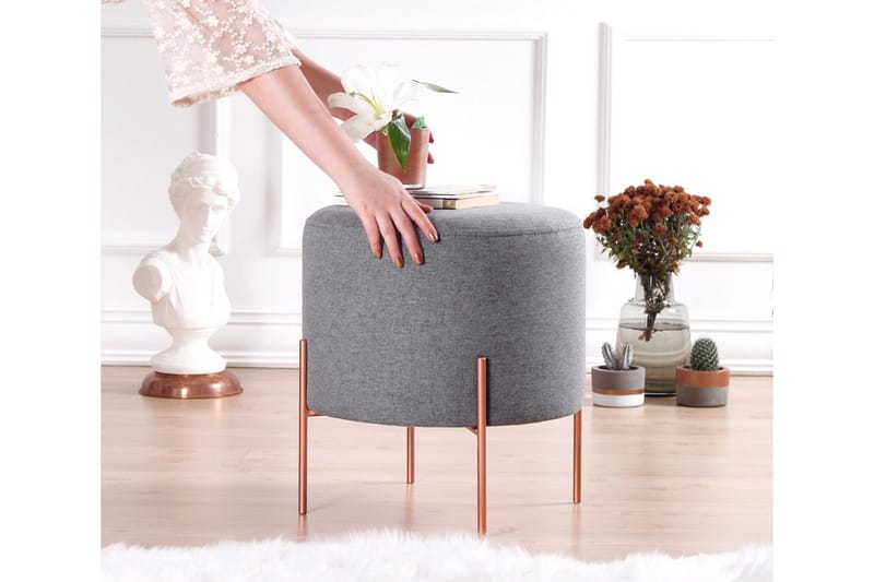 Yellowknife Siddepuf 40 cm - Grå - Møbler - Stole & lænestole - Taburet & skammel - Ottoman