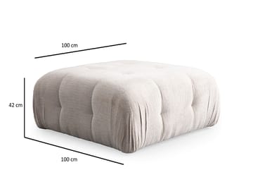Yvara Sækkepuf 100 cm - Beige - Møbler - Stole & lænestole - Taburet & skammel - Ottoman