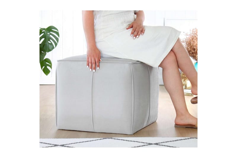 Zyra Sækkestol Utomhus 52 cm - Grå - Møbler - Stole & lænestole - Taburet & skammel - Ottoman