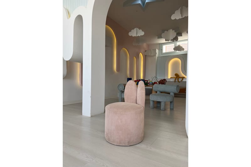 Tavsan Lænestol - Rosa - Møbler - Børnemøbler - Børnestol - Børne lænestol