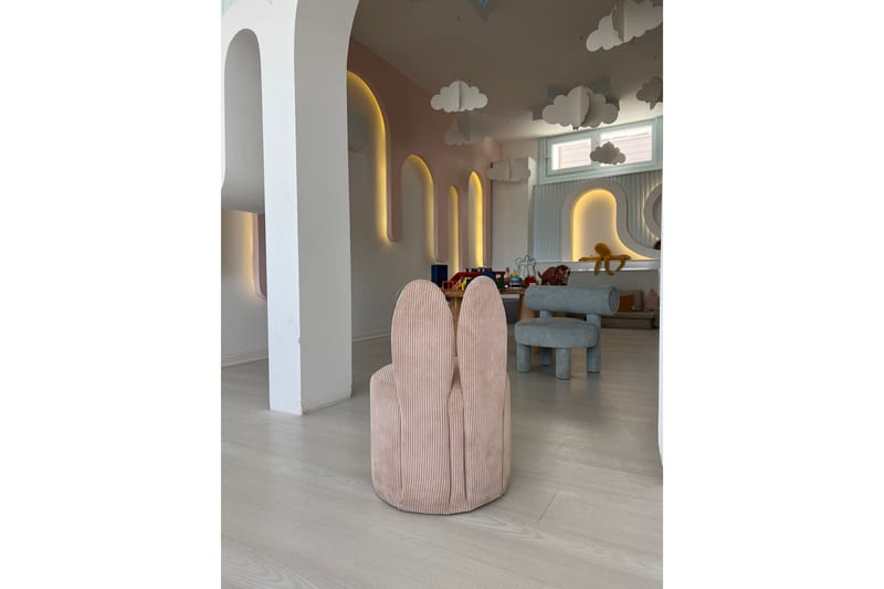 Tavsan Lænestol - Rosa - Møbler - Børnemøbler - Børnestol - Børne lænestol