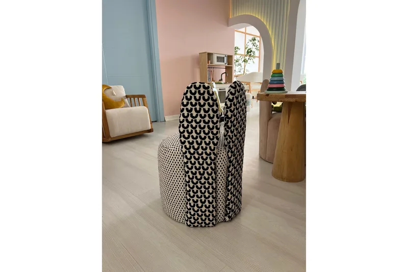 Tavsan Lænestol - Sort/Hvid - Møbler - Børnemøbler - Børnestol - Børne lænestol