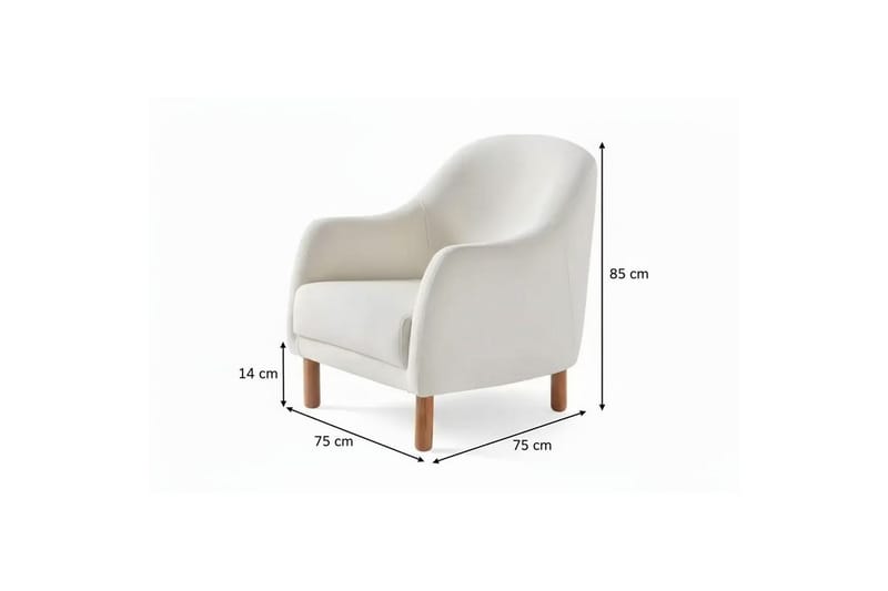 Torrelis Lænestol - Hvid - Møbler - Stole & lænestole - Lænestole