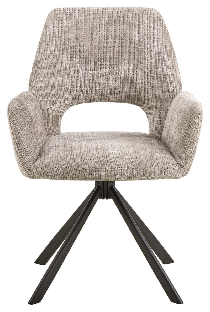 Torrelon spisebordsstol med armlæn - Grå - Møbler - Stole & lænestole - Spisebordsstole & køkkenstole