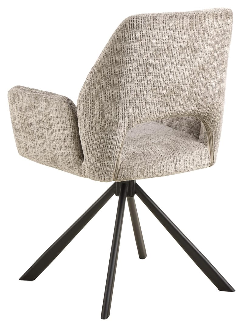 Torrelon spisebordsstol med armlæn - Grå - Møbler - Stole & lænestole - Spisebordsstole & køkkenstole