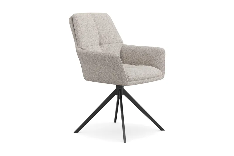 Torsby Drejestol - Mørk beige - Møbler - Stole & lænestole - Spisebordsstole & køkkenstole