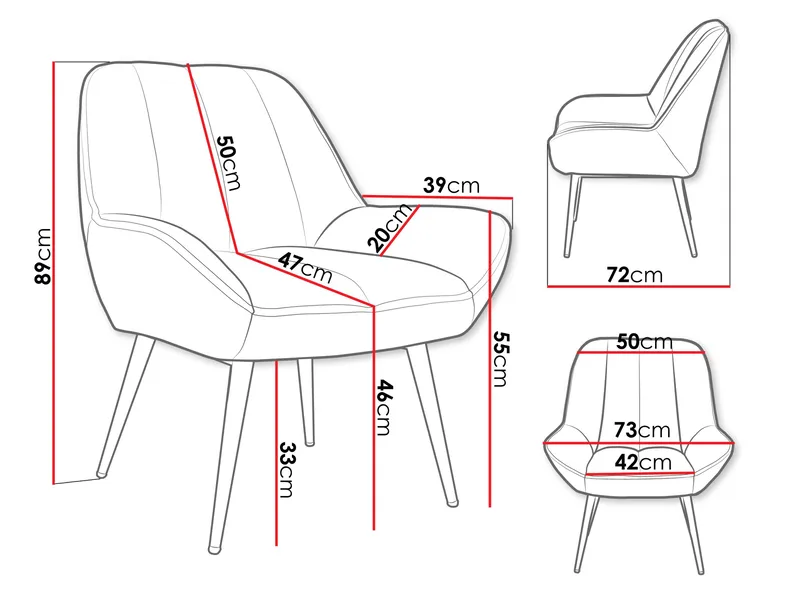 Torvas Lænestol - Grå - Møbler - Stole & lænestole - Lænestole