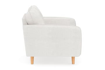 Trend Luksus Lænestol i Bouclé - Hvid - Møbler - Stole & lænestole - Lænestole