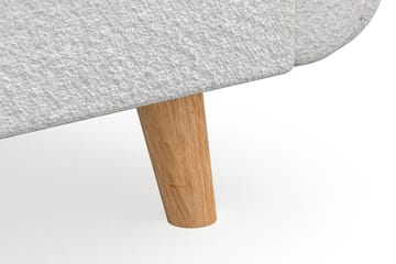 Trend Luksus Lænestol i Bouclé - Hvid - Møbler - Stole & lænestole - Lænestole