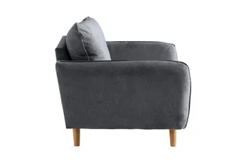 Trend Lyx Lænestol - Mørkegrå/Eg - Møbler - Stole & lænestole - Lænestole