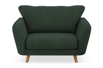 Trend Lyx Lænestol - Mørkegrøn Jernbanefløjl - Møbler - Stole & lænestole - Lænestole