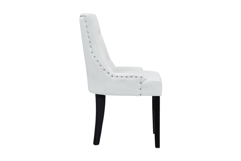 Tuva Spisebordsstol Kunstlæder - Hvid/Krom - Spisebordsstole & køkkenstole