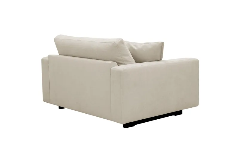 Valencia ekstra dyb lænestol i chenille - Beige - Møbler - Stole & lænestole - Lænestole