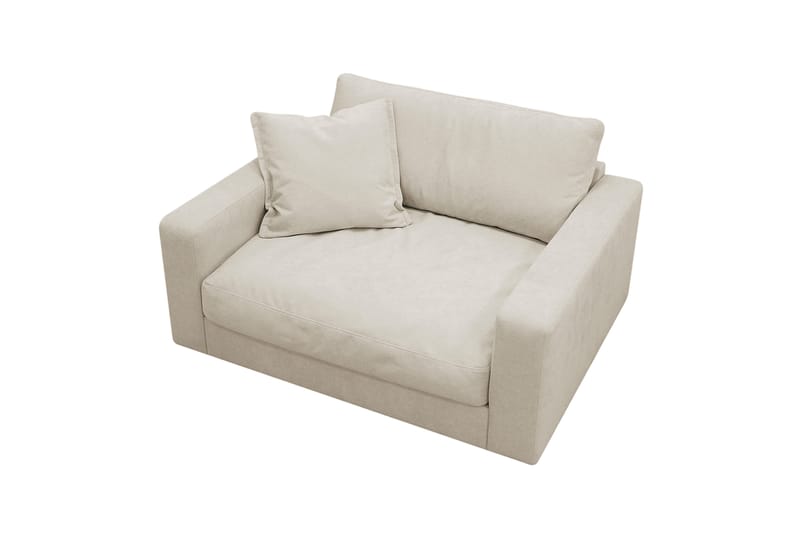 Valencia Ekstra Dyb Lænestol i Chenille - Beige - Møbler - Stole & lænestole - Lænestole