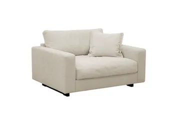 Valencia ekstra dyb lænestol i chenille - Beige - Møbler - Stole & lænestole - Lænestole