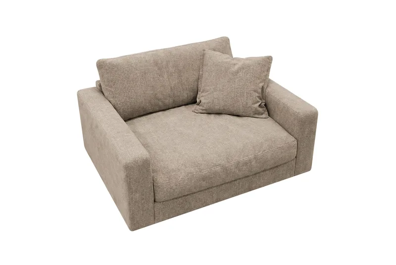 Valencia Ekstra Dyb Lænestol i Chenille - Brun - Møbler - Stole & lænestole - Lænestole