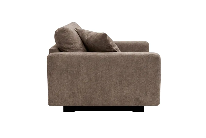 Valencia ekstra dyb lænestol i chenille - Mørkebrun - Møbler - Stole & lænestole - Lænestole