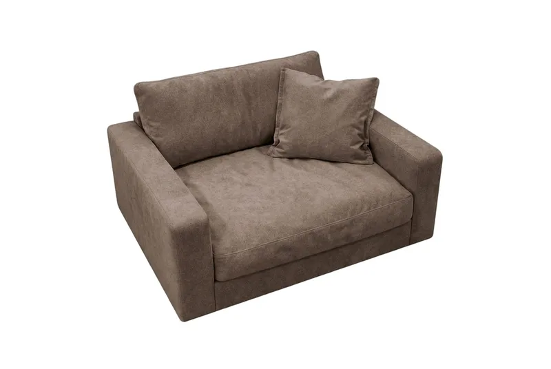 Valencia ekstra dyb lænestol i chenille - Mørkebrun - Møbler - Stole & lænestole - Lænestole