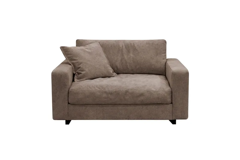 Valencia ekstra dyb lænestol i chenille, Mørkebrun