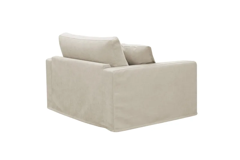 Valencia ekstra dyb lænestol med aftageligt og vaskbart betræk - Beige - Møbler - Stole & lænestole - Lænestole