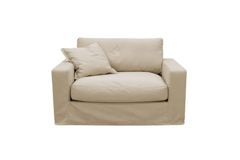 Valencia ekstra dyb lænestol med aftageligt og vaskbart betræk, Beige