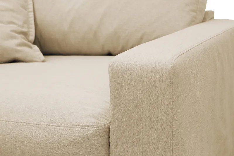 Valencia ekstra dyb lænestol med aftageligt og vaskbart betræk - Beige - Møbler - Stole & lænestole - Lænestole