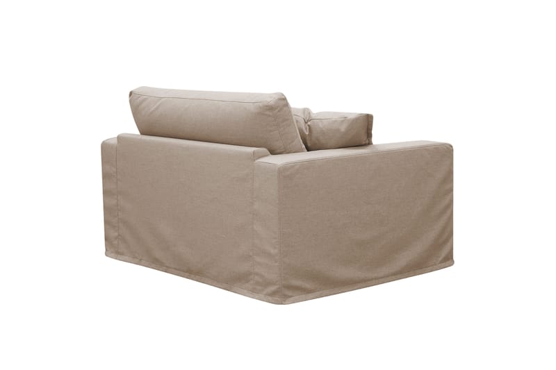 Valencia ekstra dyb lænestol med aftageligt og vaskbart betræk - Lysebrun - Møbler - Stole & lænestole - Lænestole