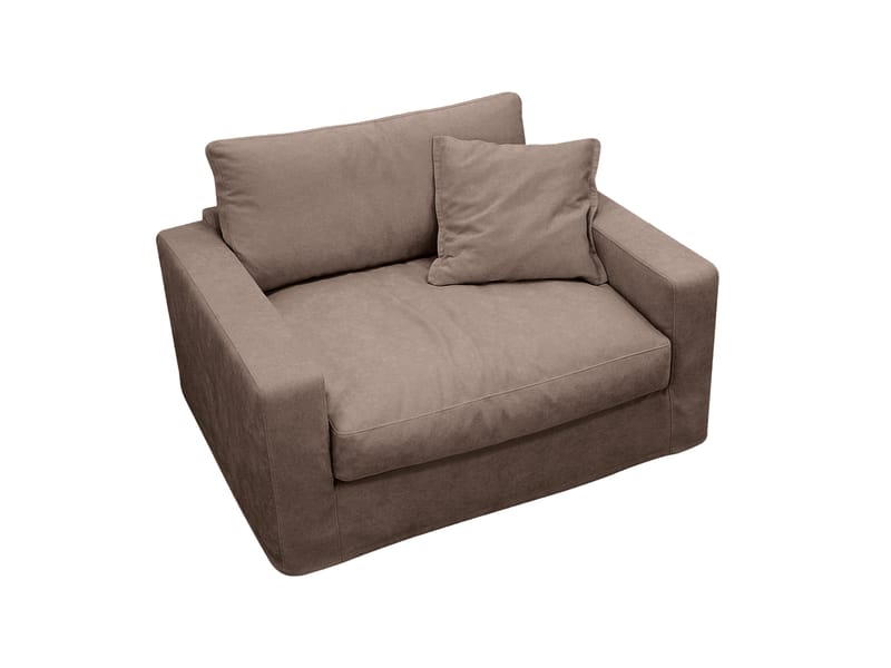 Valencia ekstra dyb lænestol med aftageligt og vaskbart betræk - Mørkebrun - Møbler - Stole & lænestole - Lænestole