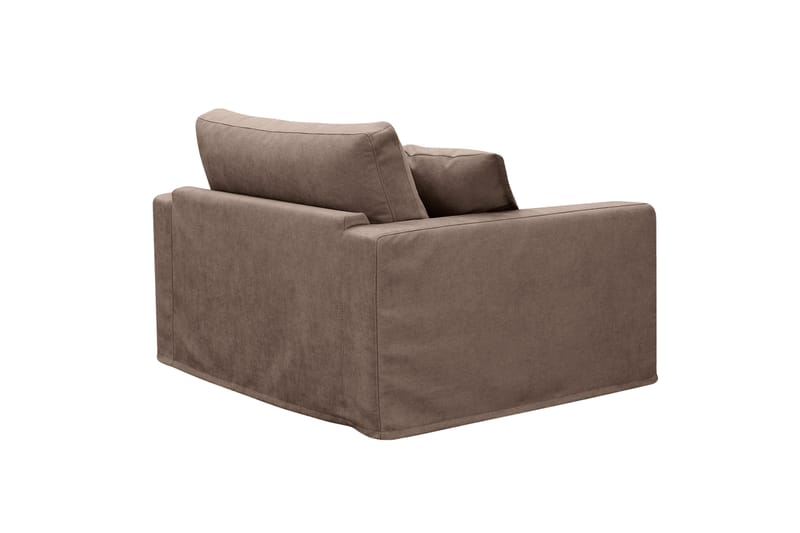 Valencia ekstra dyb lænestol med aftageligt og vaskbart betræk - Mørkebrun - Møbler - Stole & lænestole - Lænestole