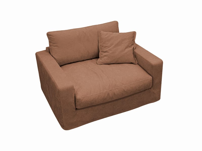 Valencia ekstra dyb lænestol med aftageligt og vaskbart betræk - Rustrød - Møbler - Stole & lænestole - Lænestole