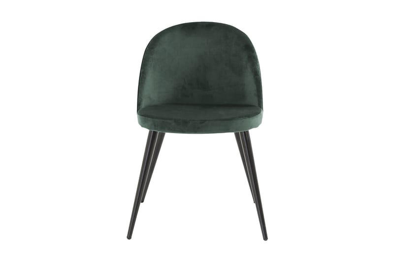 Valerie Veloursstol - Mørkegrøn/Sort - Spisebordsstole & køkkenstole
