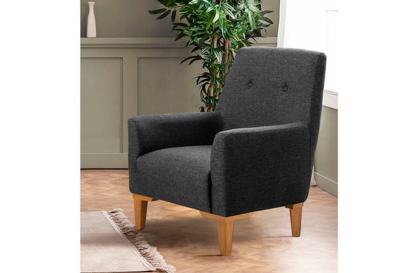 Valsot Lænestol - Antracit/Brun - Møbler - Stole & lænestole - Lænestole