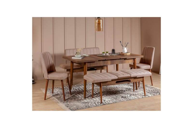 Valsot Spisebordsstol - Mørkebrun / grå - Spisebordsstole & køkkenstole