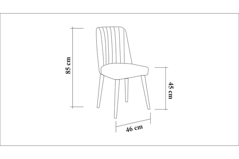 Valsot Spisebordsstol - Mørkebrun / grå - Spisebordsstole & køkkenstole