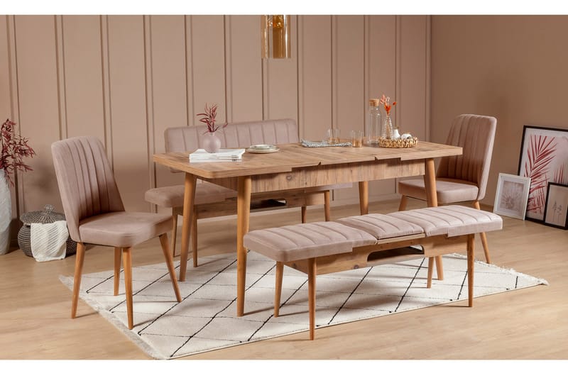 Valsot Spisebordsstol - Natur/Grå - Spisebordsstole & køkkenstole