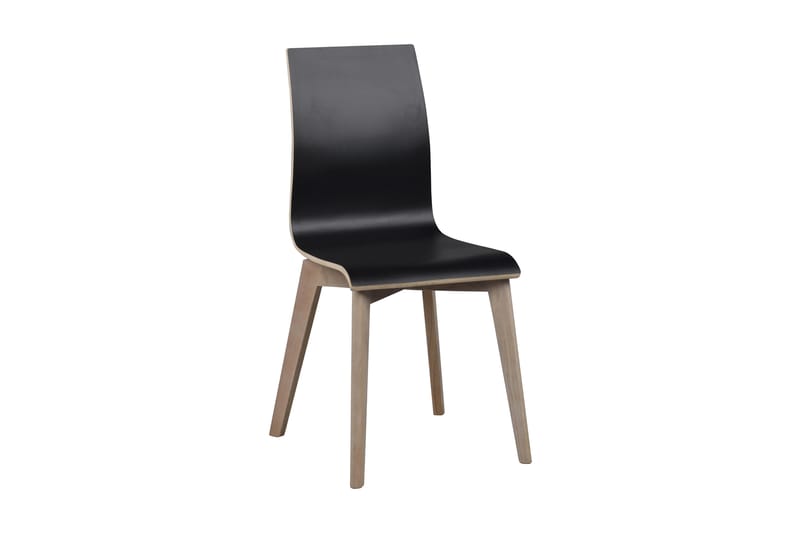 Veinge Køkkenstol - Sort/Lys Eg - Spisebordsstole & køkkenstole