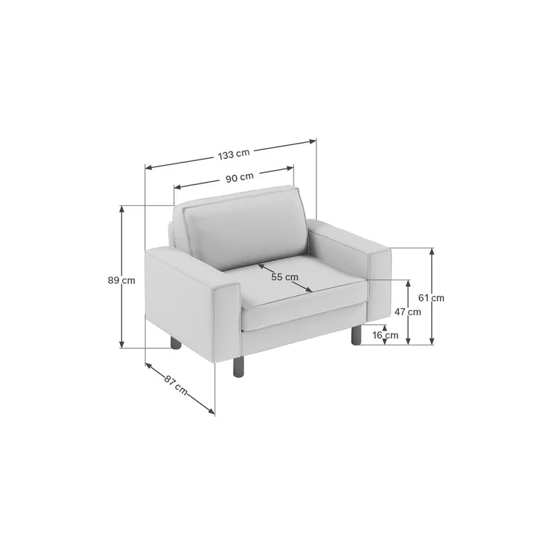 Vilsa Lænestol - Blå - Møbler - Stole & lænestole - Lænestole