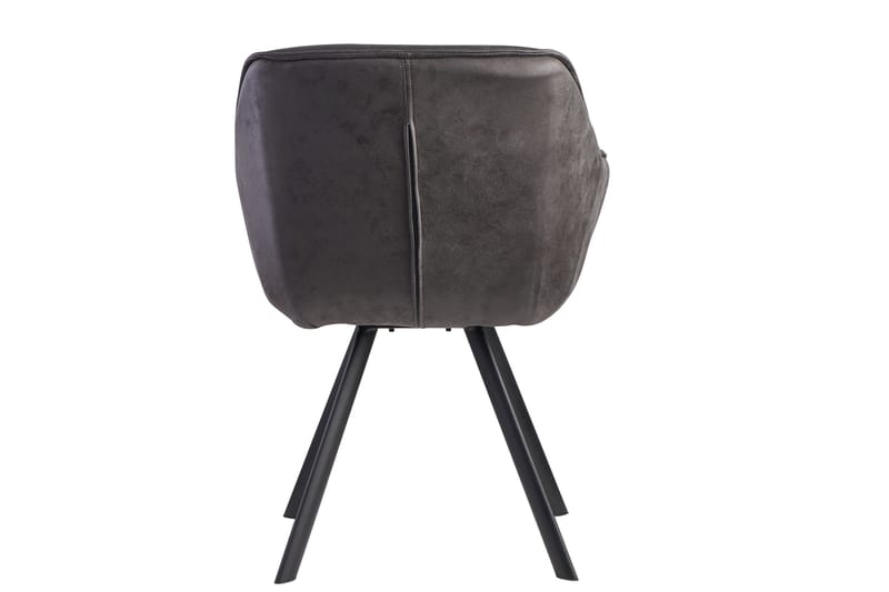 Willowdale Armstol med X-formede ben - Mørkegrå/Sort - Spisebordsstole & køkkenstole - Armstole