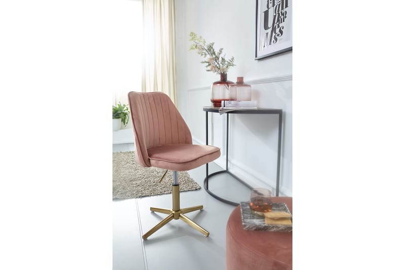 Willowdale kontorstol - Lyserød / guld - Kontorstole & skrivebordsstole