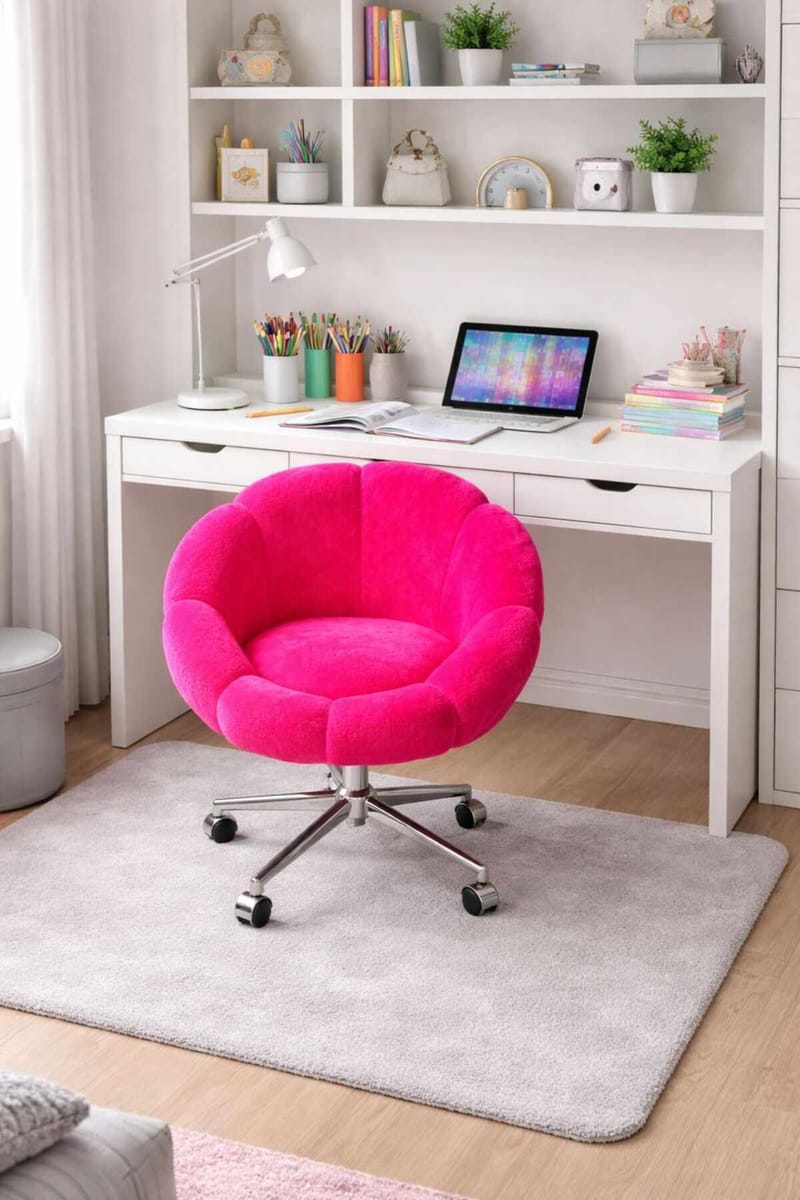 Wing Chair Atelier Del Sofa Fuchsia - Møbler - Stole & lænestole - Kontorstole & skrivebordsstole