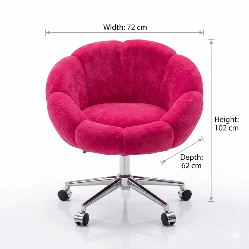 Wing Chair Atelier Del Sofa Fuchsia - Møbler - Stole & lænestole - Kontorstole & skrivebordsstole