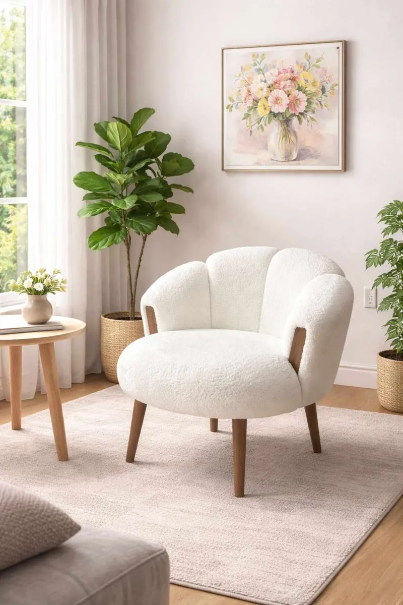 Wing Chair Atelier Del Sofa Star (72 x 102 x 65 cm) Hvid - Møbler - Stole & lænestole - Lænestole