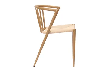 Winston spisebordsstol - Beige / metalben i eg - Møbler - Stole & lænestole - Spisebordsstole & køkkenstole