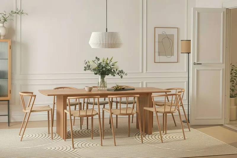 Winston spisebordsstol - Beige / metalben i eg - Møbler - Stole & lænestole - Spisebordsstole & køkkenstole