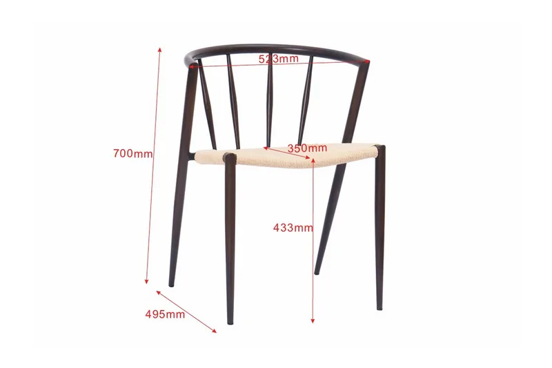 Winston Spisestol - Beige / Metalben Røget eg - Møbler - Stole & lænestole - Spisebordsstole & køkkenstole